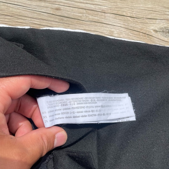 White and Black Zara Dress Pants (S) - Picture 6 of 6